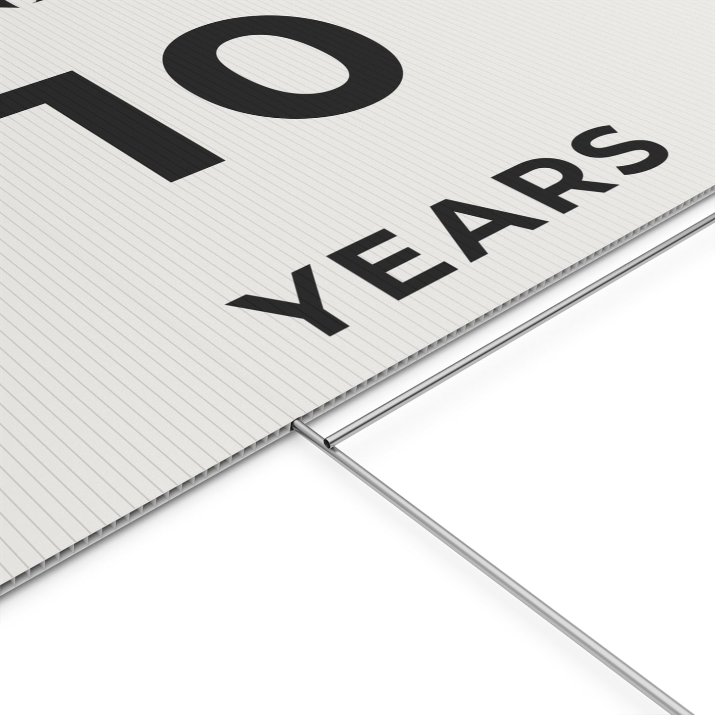 Happy Anniversary Yard Sign – 10 Years