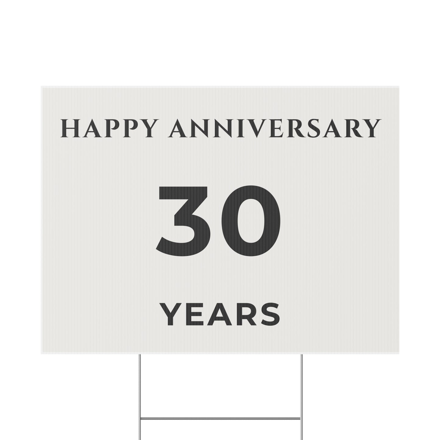 Happy Anniversary Yard Sign – 30 Years