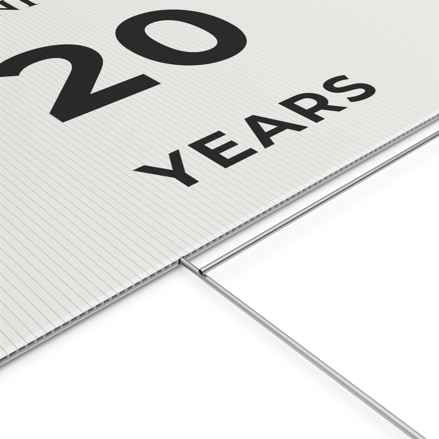 Happy Anniversary Yard Sign – 20 Years