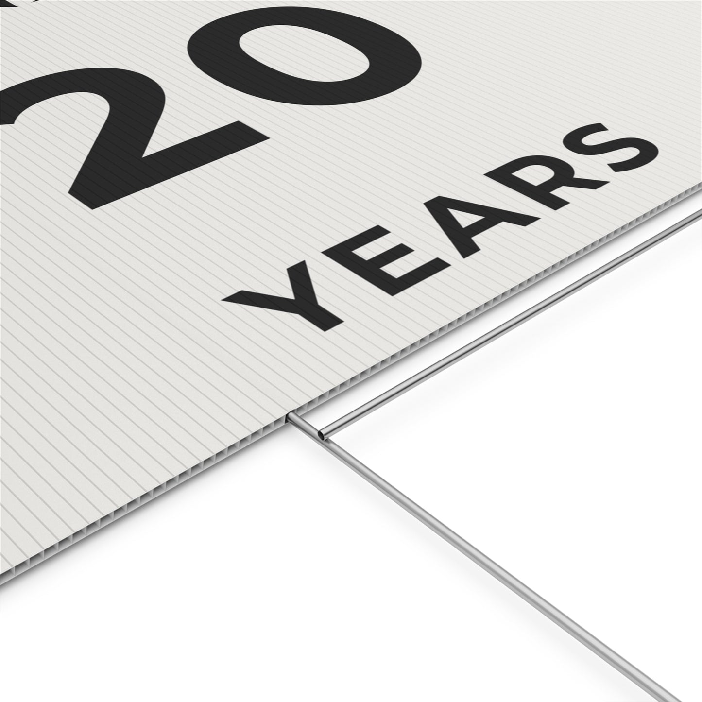 Happy Anniversary Yard Sign – 20 Years