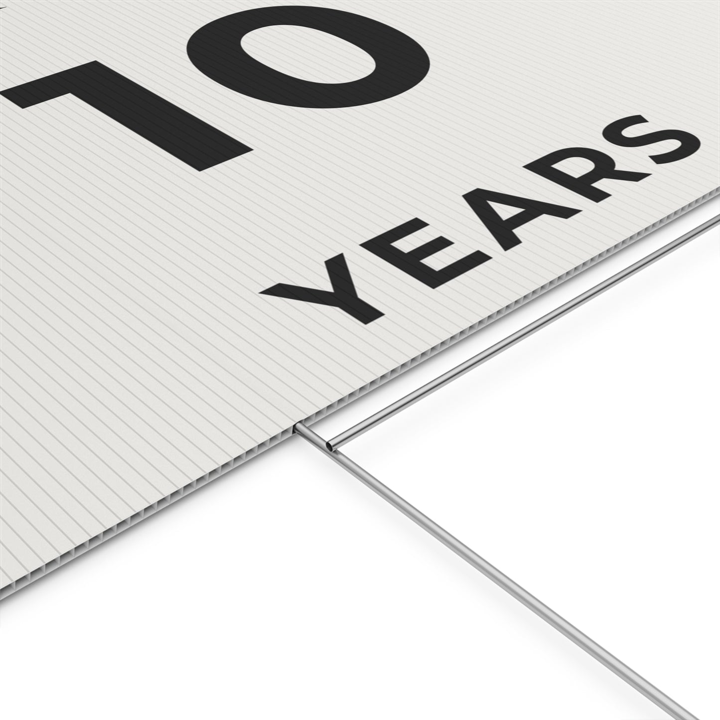 Happy Anniversary Yard Sign – 10 Years