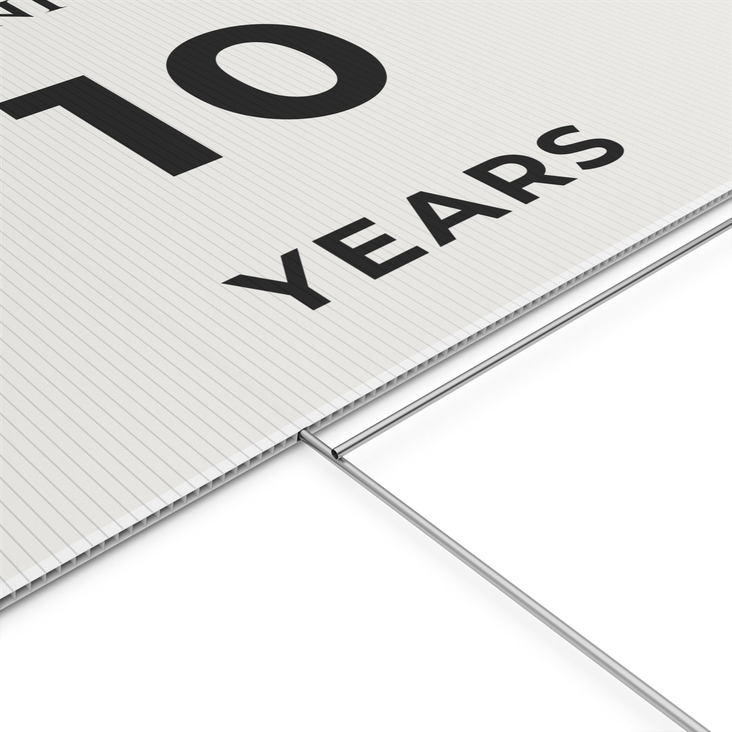 Happy Anniversary Yard Sign – 10 Years